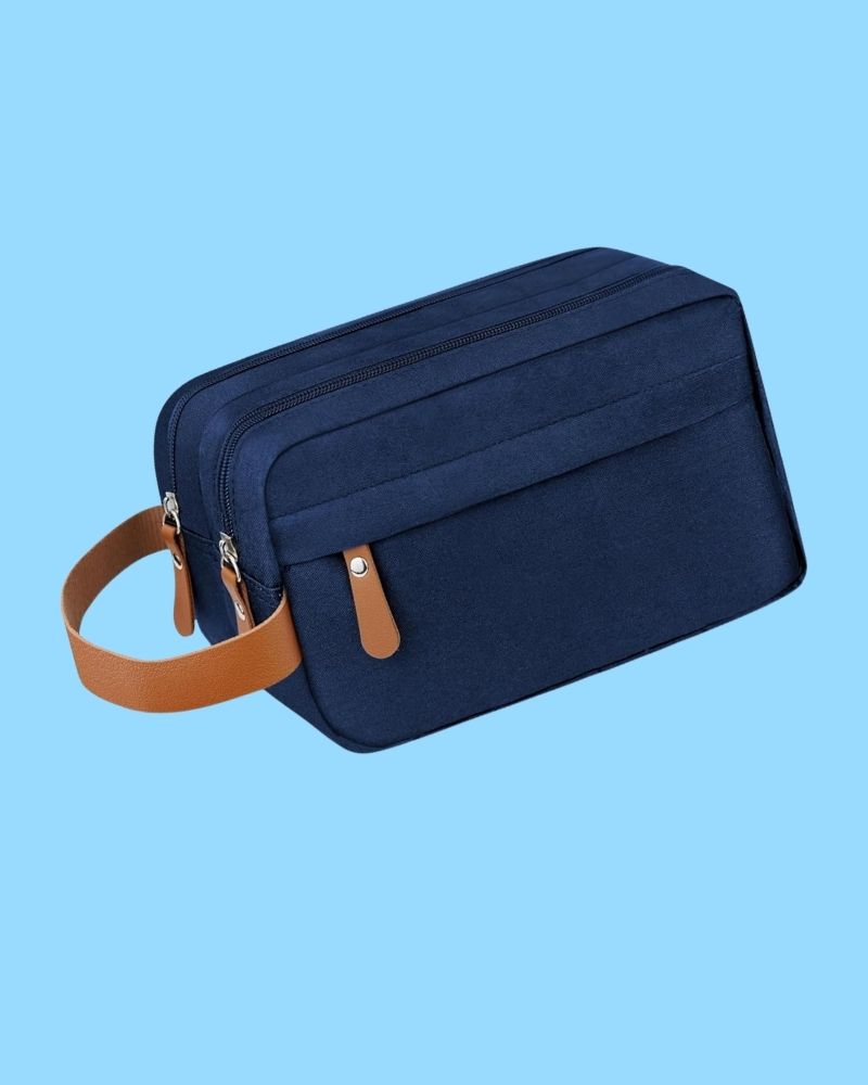 Neceser Organizador de Lona Azul Jean