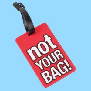 Tag para maleta o mochila NOT YOUR BAG