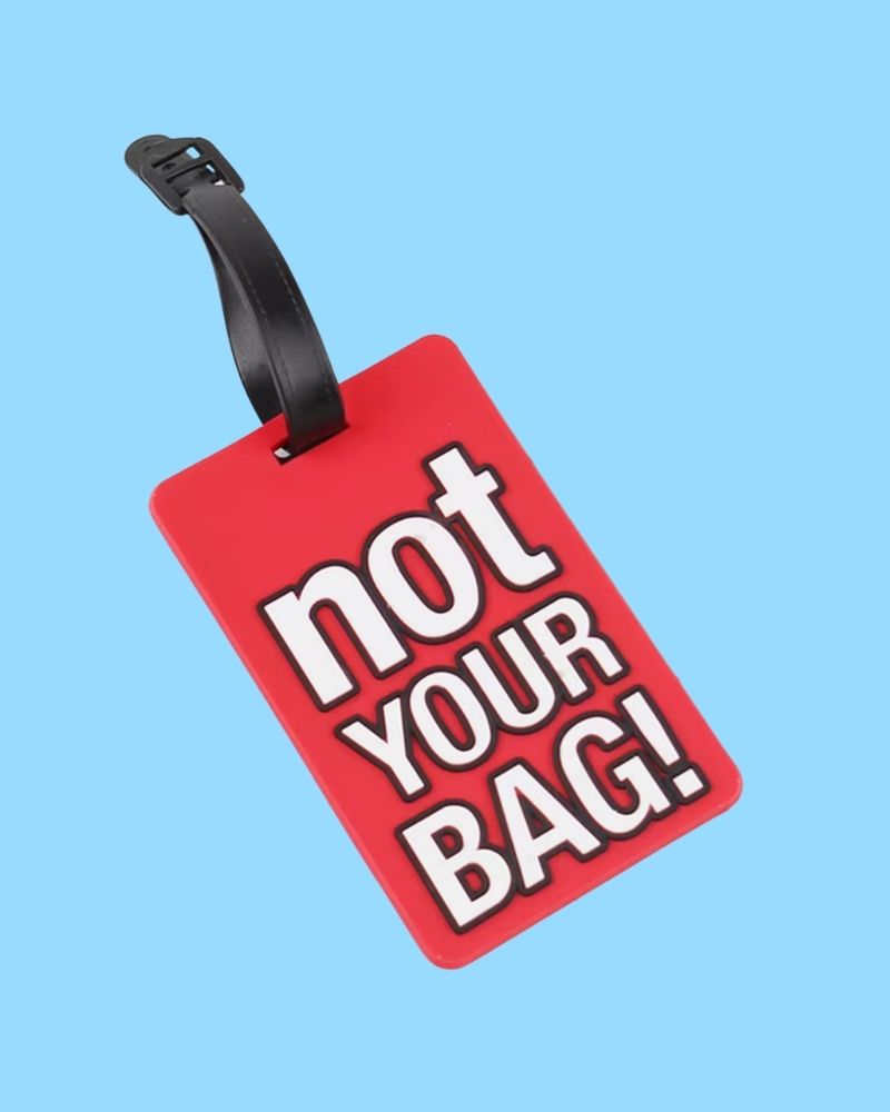 Tag para maleta o mochila NOT YOUR BAG