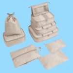 Set Organizadores de Equipaje  9 piezas color Beige