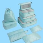 Set Organizadores de Equipaje  9 piezas color Tiffany