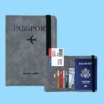 Porta documentos Gamuzado Color plomo