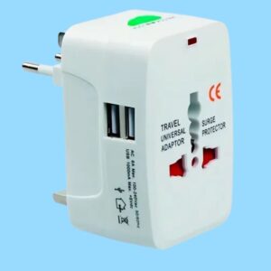 Adaptador Universal de Viaje Pro con entradas USB
