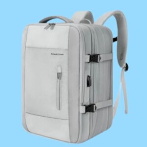 Mochila viajera Unisex Color Gris Claro